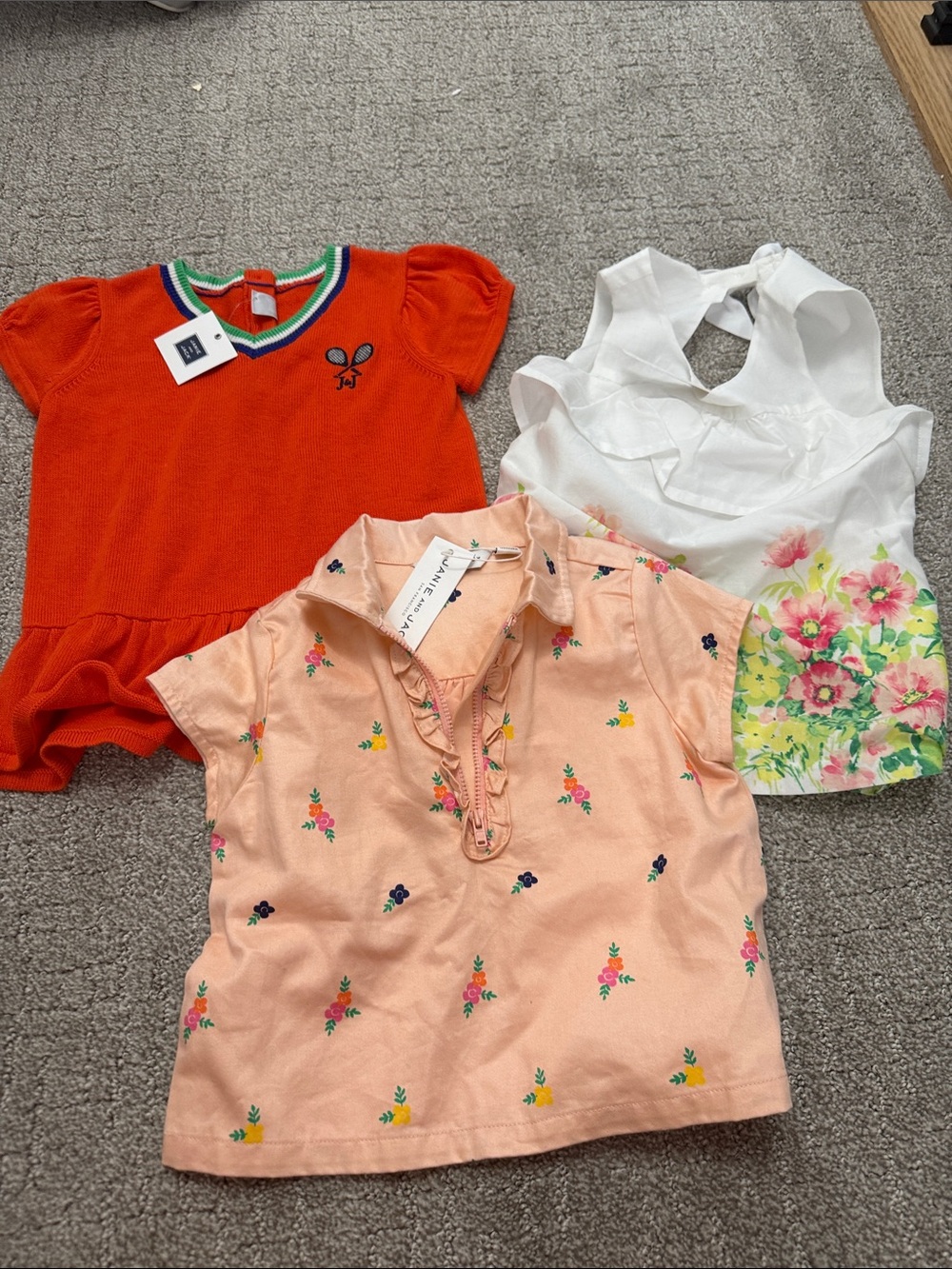 3 NWT Janie and jack girls shirts